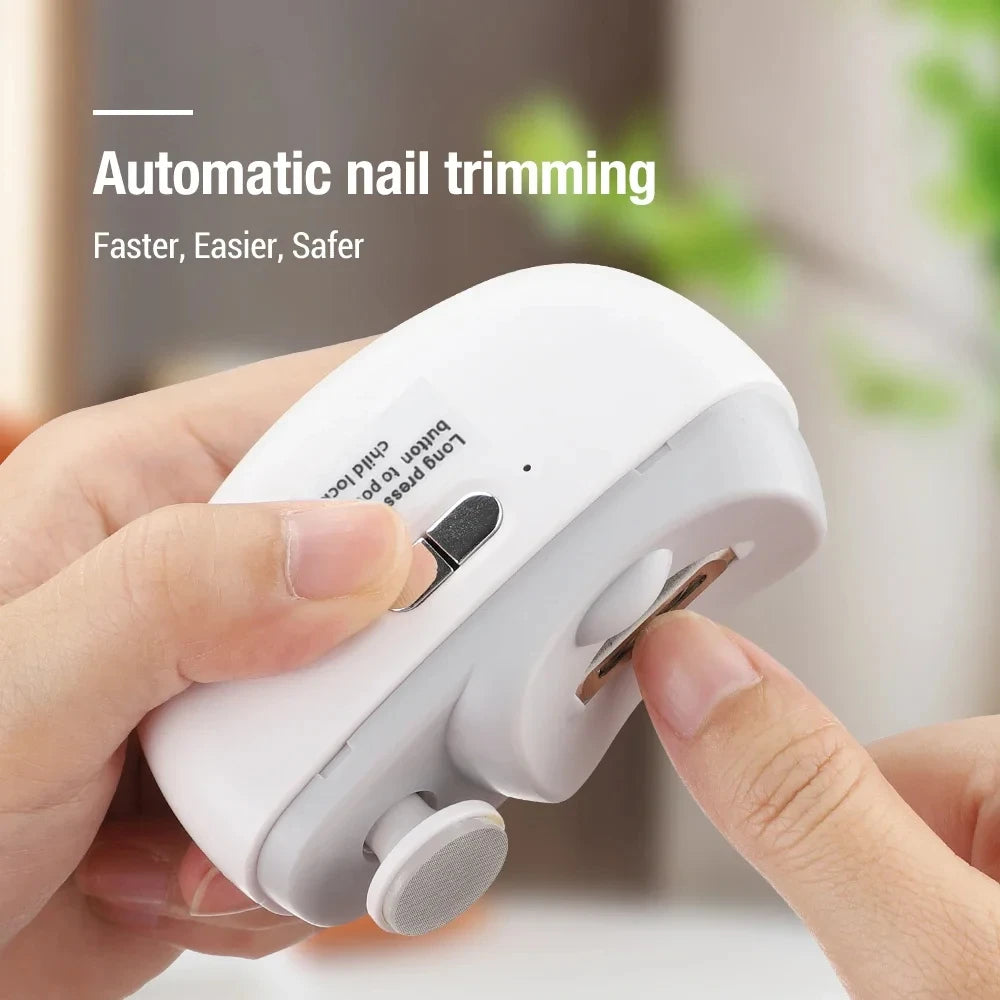 Electric Nail Clipper Grinding and Polishing with Light Automatic Nail