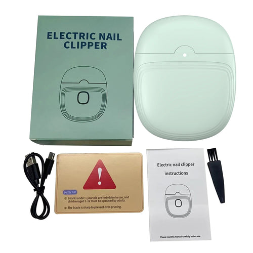 Automatic Electric Nail Clippers USB Rechargeable Nail Trimmer Grinder