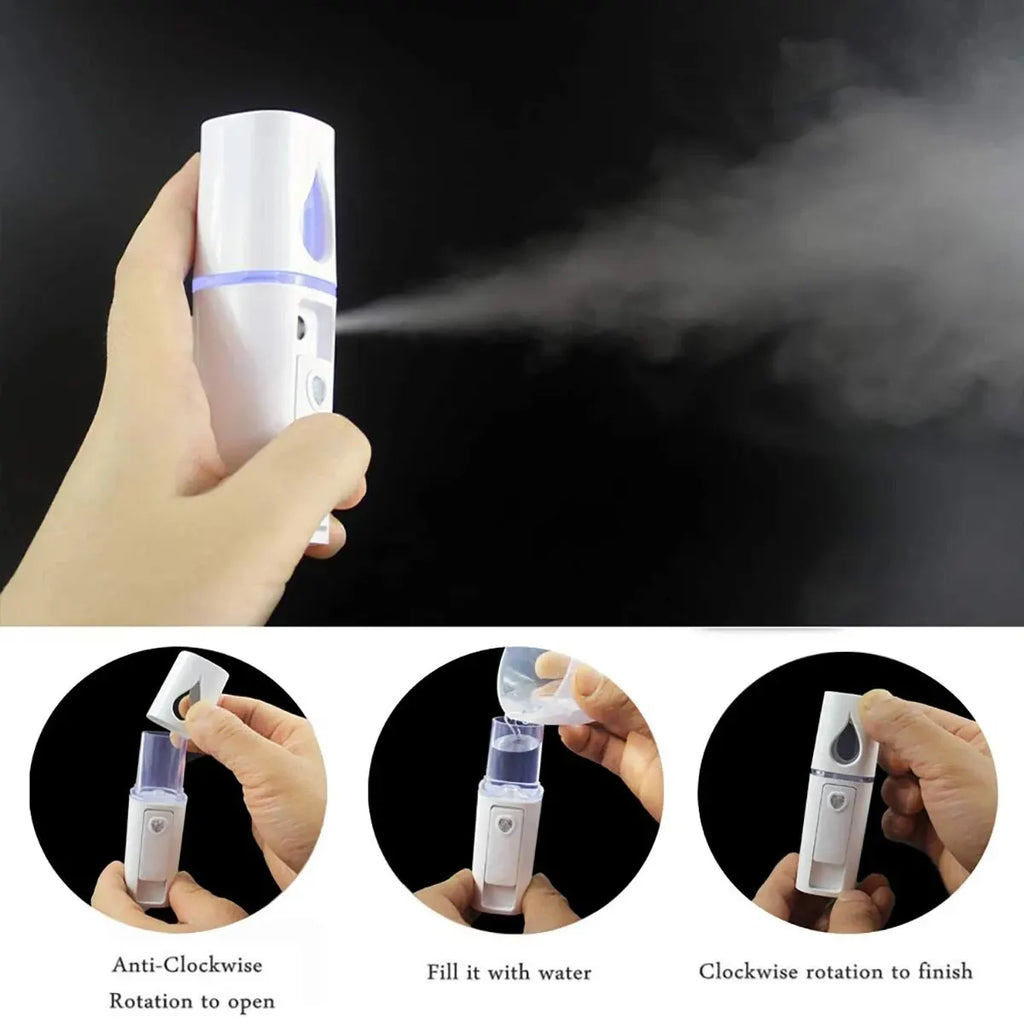 1PCS/3PCS 20ml Face Steamer Air Humidifier Facial Sprayer Nebulizer
