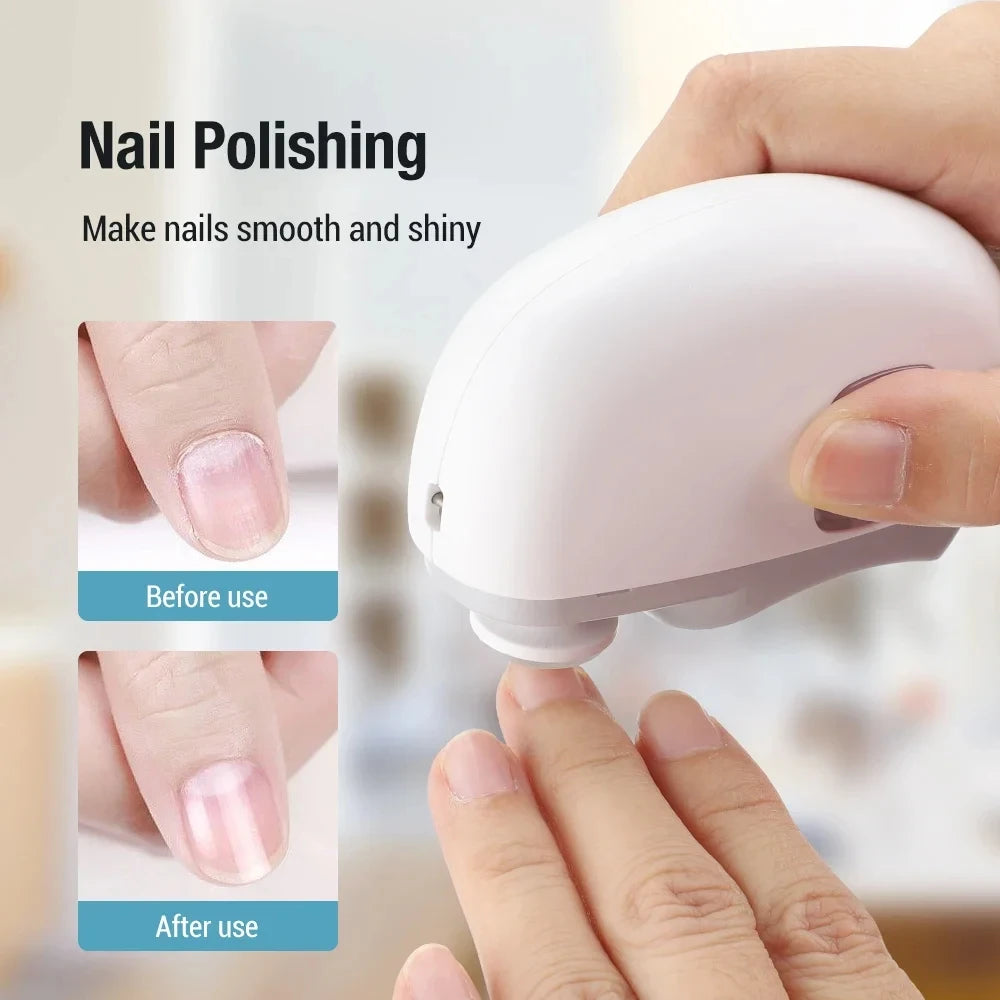Electric Nail Clipper Grinding and Polishing with Light Automatic Nail